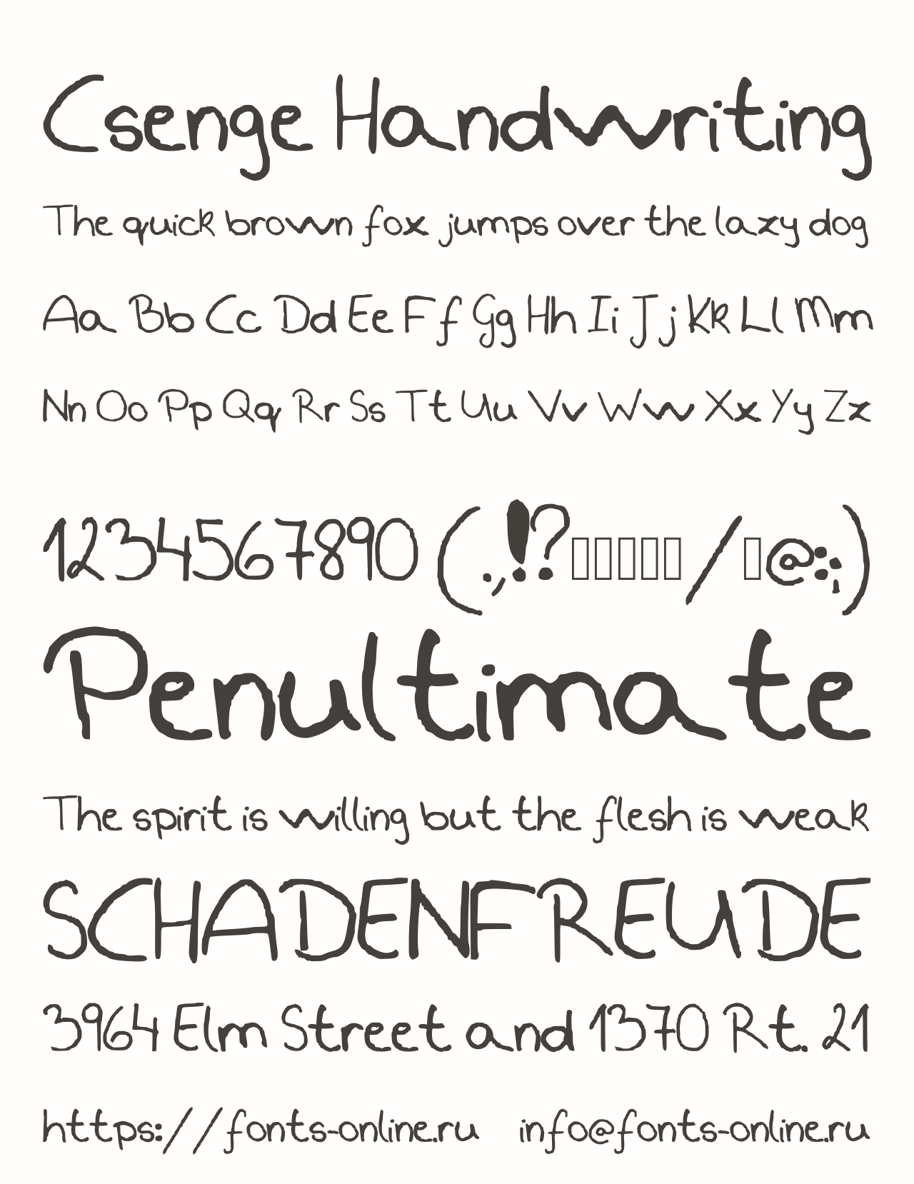 Csenge Handwriting Free Font Download